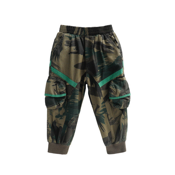 Pantaloni moderni pentru copii model lat cu buzunare laterale