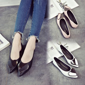 Mocasini moderni de dama cu decor in trei culori