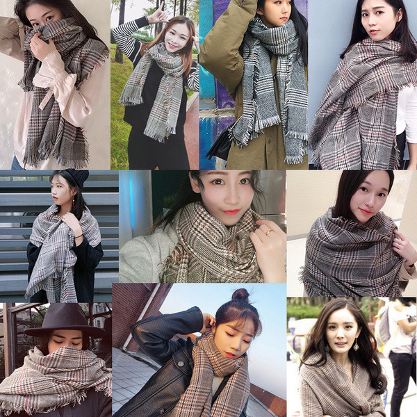 Eșarfă casual de iarnă de damă în diferite culori