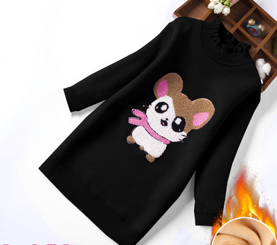 Bluza lunga pentru copii cu guler inalt in mai multe culori