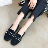 Mocasini moderni de dama cu elemente decorative in trei culori