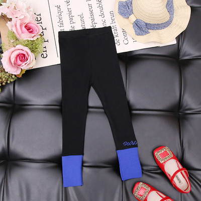 Jambiere pentru copii cu talie inalta si broderie colorata