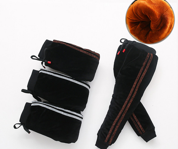 Pantaloni groși pentru copii de culoare închisă