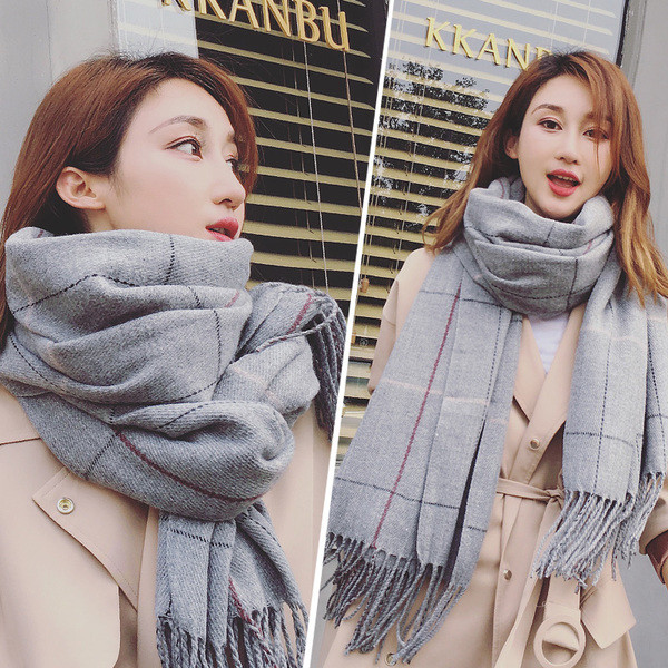 Eșarfă de damă modernă în carouri în mai multe culori