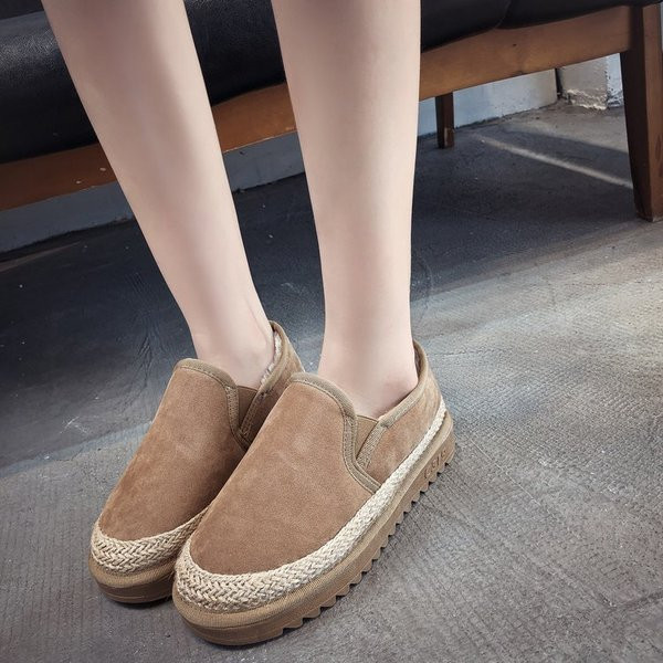 Mocasini casual dama din piele intoarsa ecologica in trei culori