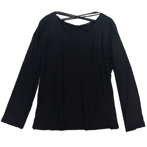 Bluza de dama din bumbac cu cravate in alb si negru - model lat