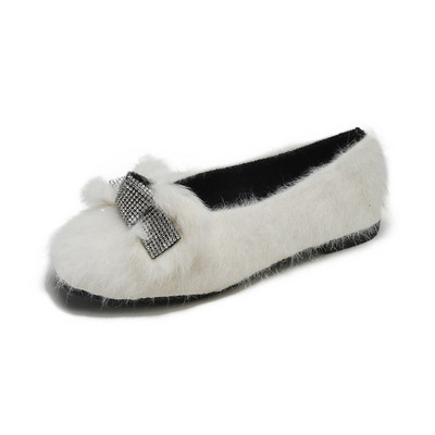 Μοντέρνα γυναικεία μοκασίνια με διακοσμητικές πέτρες σε τρία χρώματα