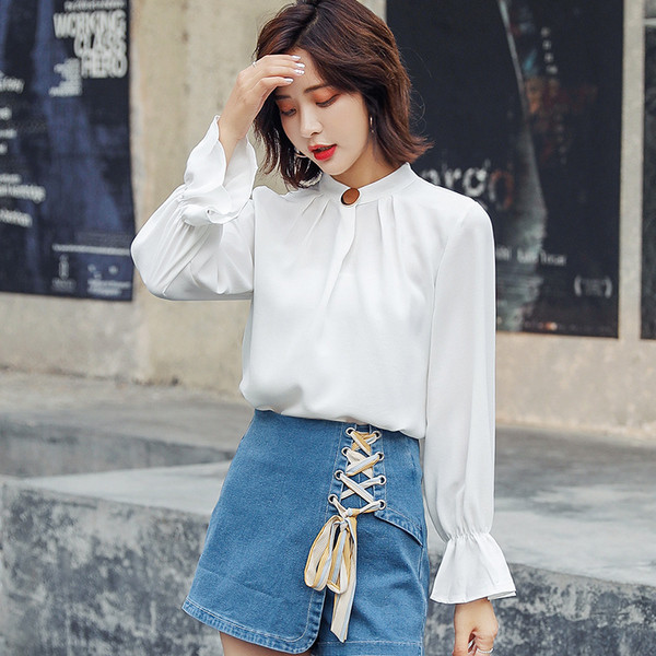 Camasa moderna de dama cu maneca lunga in mai multe culori