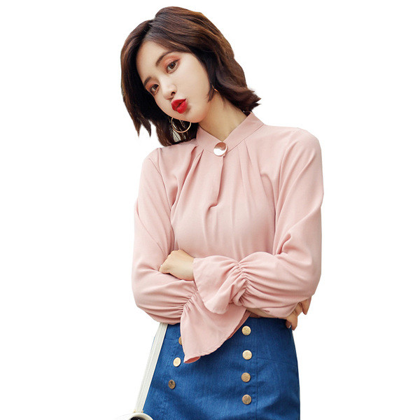 Camasa moderna de dama cu maneca lunga in mai multe culori