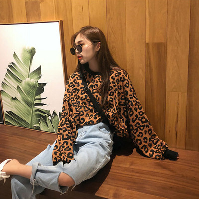 Дамска блуза с десен в три цвята