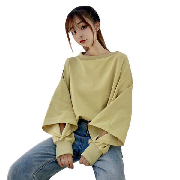 Bluză de damă cu mâneci largi în două culori