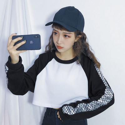 Bluza scurta de dama in trei culori