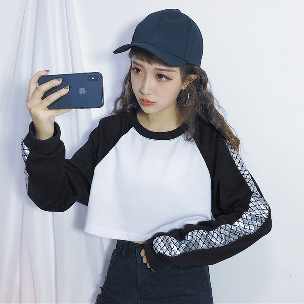 Bluza scurta de dama in trei culori