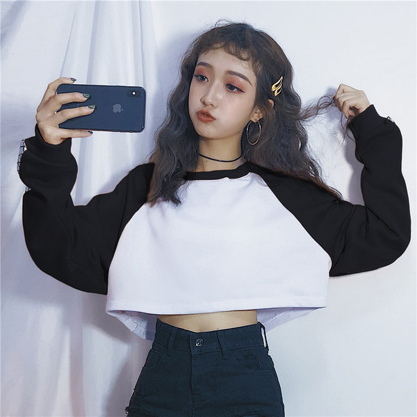 Bluza scurta de dama in trei culori