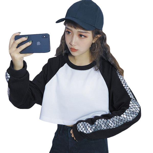 Bluza scurta de dama in trei culori