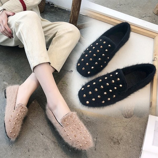 Mocasini moderni de dama cu elemente metalice in trei culori