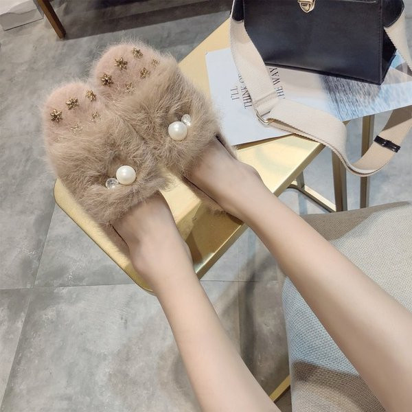 Mocasini de dama actuali cu elemente decorative si puf in trei culori