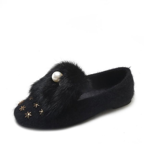 Mocasini de dama actuali cu elemente decorative si puf in trei culori