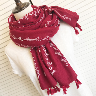 Eжедневен дамски шал в няколко цвята