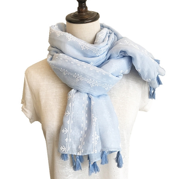 Eжедневен дамски шал в няколко цвята