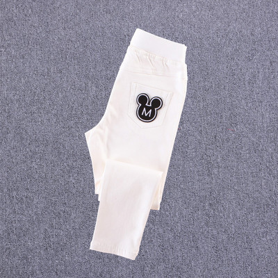 Παιδικά τζιν για κορίτσια σε μαύρο και άσπρο χρώμα