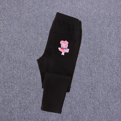 Παιδικά τζιν για κορίτσια σε μαύρο και άσπρο χρώμα