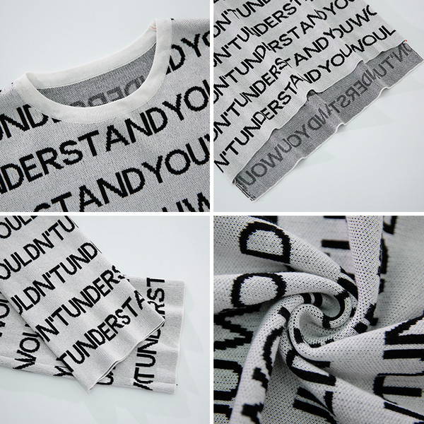 Μοντέρνο γυναικείο πουλόβερ  σε μακρύ σχέδιο σε δύο χρώματα