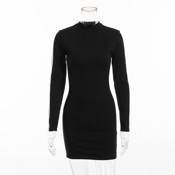 Rochie de dama cu maneca lunga in doua culori