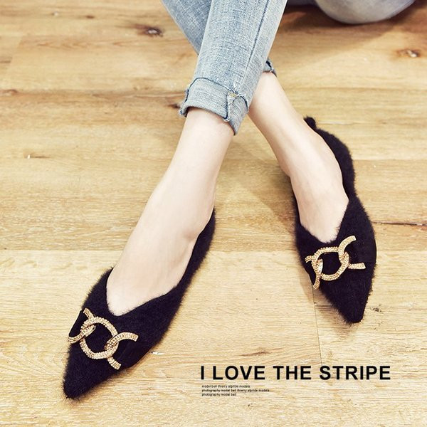 Mocasini moderni de dama cu decor metalic in doua culori