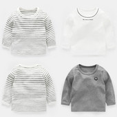 Детска блуза с О-образна яка за момчета в няколко цвята