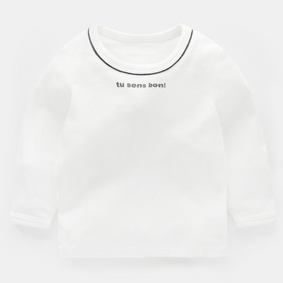 Детска блуза с О-образна яка за момчета в няколко цвята