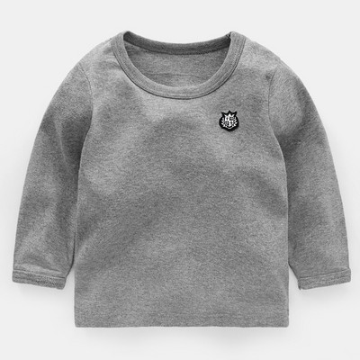 Детска блуза с О-образна яка за момчета в няколко цвята