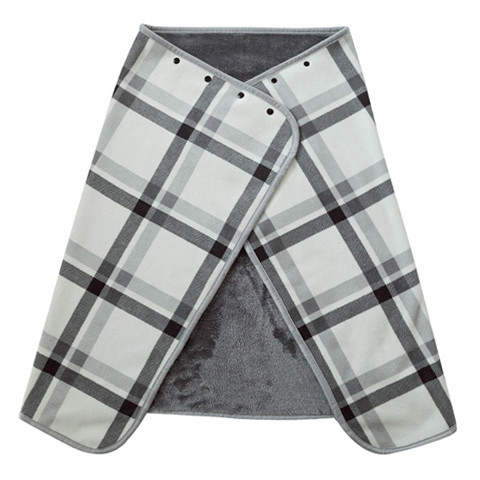 Moдерен дамски шал с копчета в два цвята