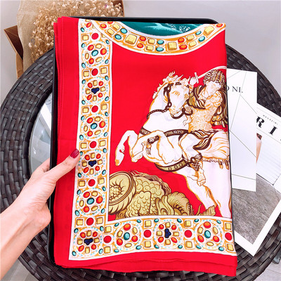 Eșarfă elegantă de mătase de damă în patru culori