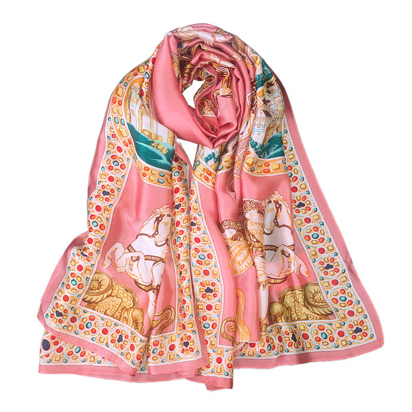 Eșarfă elegantă de mătase de damă în patru culori