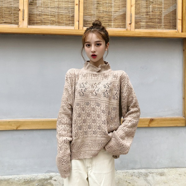 Pulover de dama modern in doua culori - model larg