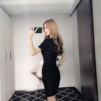 Elegáns fekete női ruha