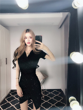 Elegáns fekete női ruha