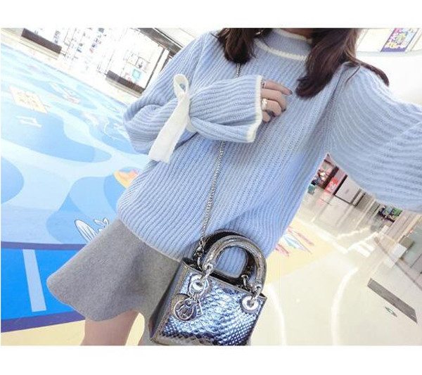 Pulover elegant de dama cu cravate in mai multe culori