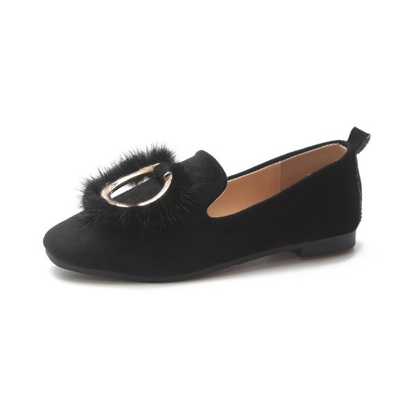 Стилни дамски мокасини с метална декорация от еко велур в два цвята