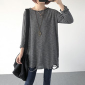 Γυναικεία μπλούζα  με σκισμένα σχέδια σε διάφορα χρώματα