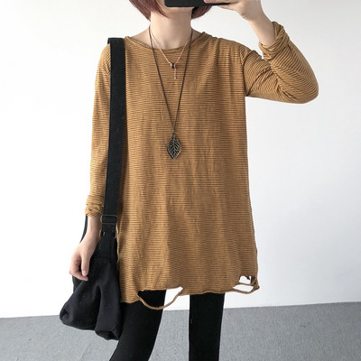 Γυναικεία μπλούζα  με σκισμένα σχέδια σε διάφορα χρώματα