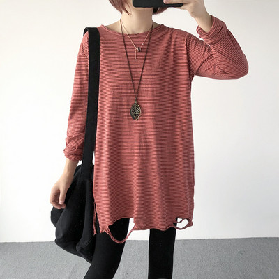 Γυναικεία μπλούζα  με σκισμένα σχέδια σε διάφορα χρώματα