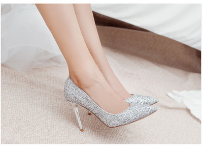 Μοντέρνα γυναικεία παπούτσια  με ψηλά τακούνια  σε τρία χρώματα