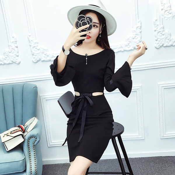 Γυναικείο κομψό φόρεμα σε τέσσερα χρώματα