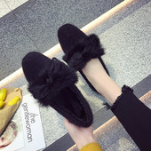 Ежедневен модел дамски мокасини с панделка в два цвята