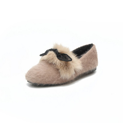 Ежедневен модел дамски мокасини с панделка в два цвята