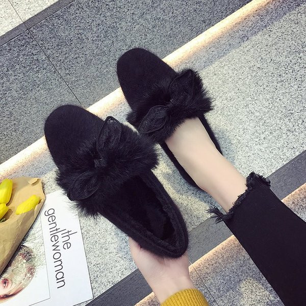 Ежедневен модел дамски мокасини с панделка в два цвята