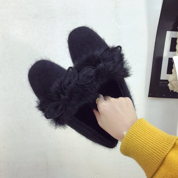 Ежедневен модел дамски мокасини с панделка в два цвята