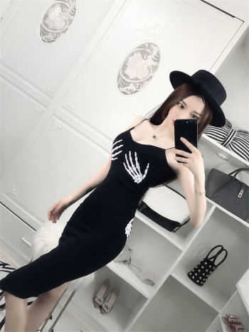 Rochie neagră casual de damă